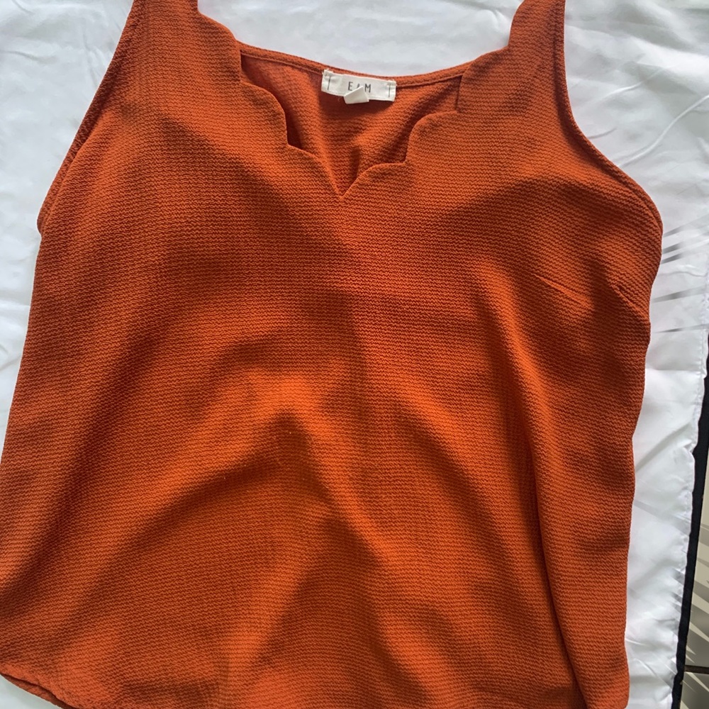 Boutique brick brown blouse